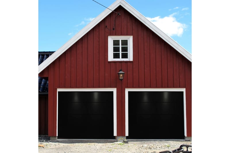 Loftskydende port med motor 2,4 m - Hus & renovering - Garage & værksted - Garageporte - Garageport