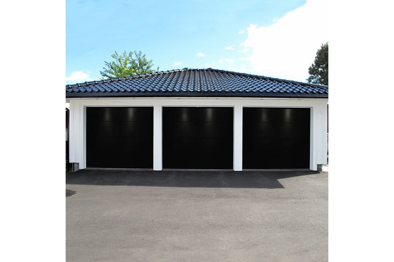 Loftskydende port med motor 2,5 m - Hus & renovering - Garage & værksted - Garageporte - Garageport