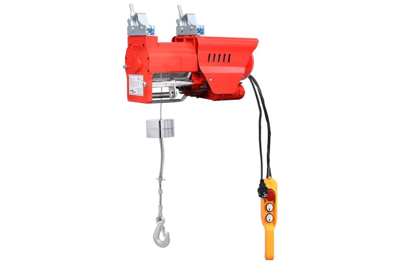 Elektrisk hejs høj hastighed 300/600 kg 1300 w - Rød - Hus & renovering - Garage & værksted - Garageinteriør & garageopbevaring