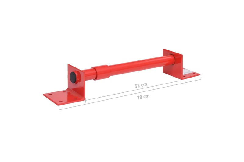 Vægbeslag til drejearm 78 cm - Rød - Hus & renovering - Garage & værksted - Garageinteriør & garageopbevaring