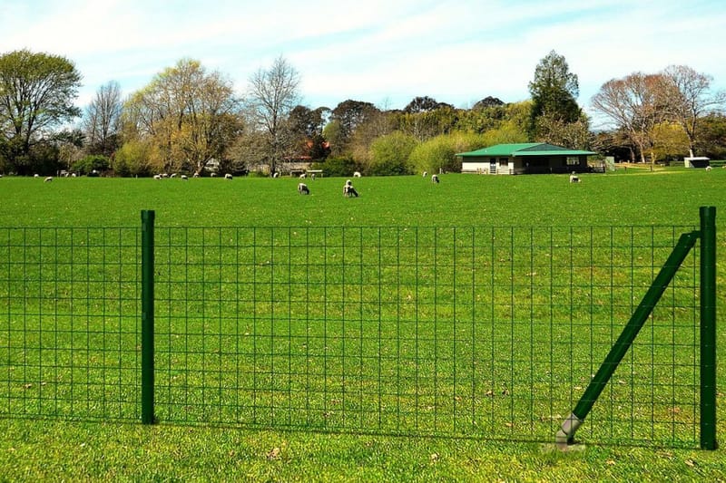 eurohegn 10 x 0,8 m stål grøn - Grøn - Hus & renovering - Indsynsbeskyttelse & indhegning - Hegn
