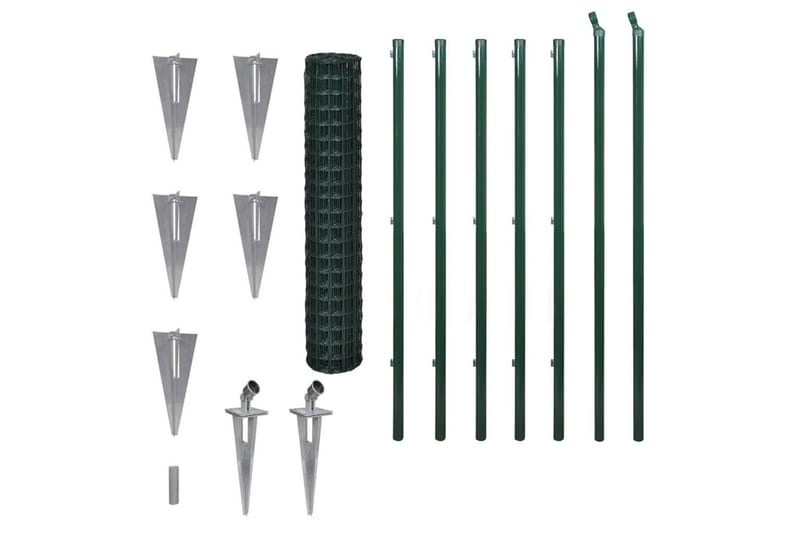 eurohegn 10 x 1,5 m stål grøn - Grøn - Hus & renovering - Indsynsbeskyttelse & indhegning - Hegn