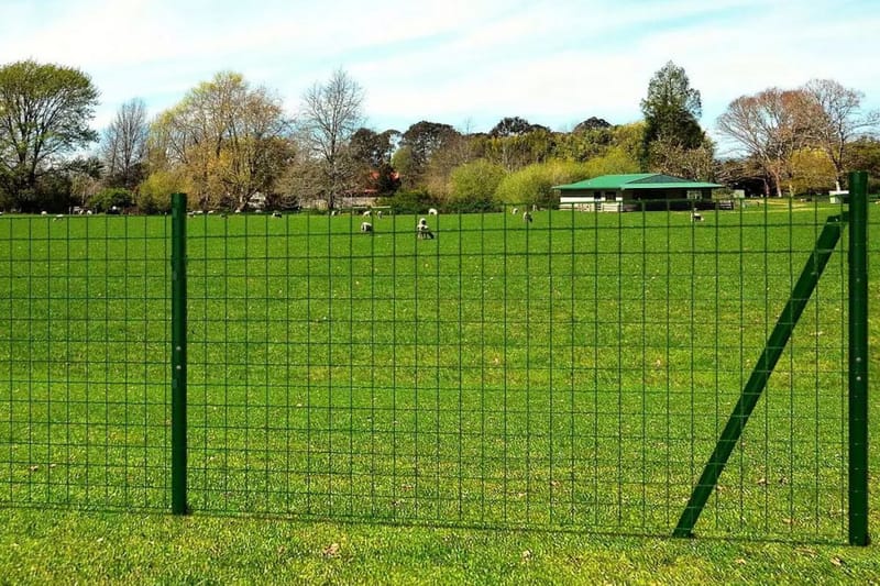 eurohegn 10 x 1,7 m stål grøn - Grøn - Hus & renovering - Indsynsbeskyttelse & indhegning - Hegn