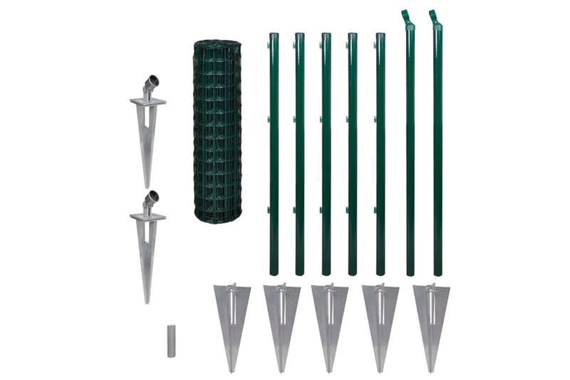 eurohegn 10 x 1 m stål grøn - Grøn - Hus & renovering - Indsynsbeskyttelse & indhegning - Hegn