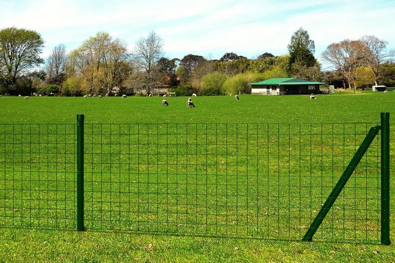 eurohegn 25 x 0,8 m stål grøn - Grøn - Hus & renovering - Indsynsbeskyttelse & indhegning - Hegn