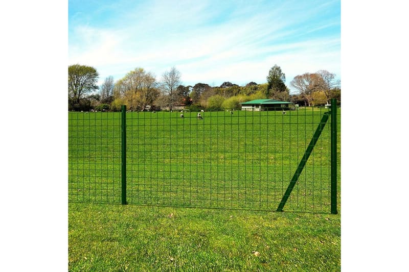 eurohegn 25 x 0,8 m stål grøn - Grøn - Hus & renovering - Indsynsbeskyttelse & indhegning - Hegn
