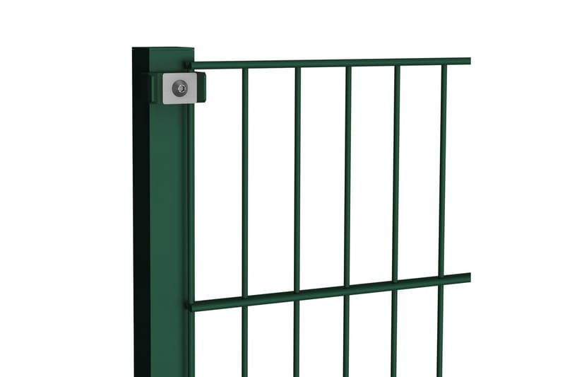 hegnspaneler med stolper 5,1 x 1,2 m jern grøn - Hus & renovering - Indsynsbeskyttelse & indhegning - Hegn
