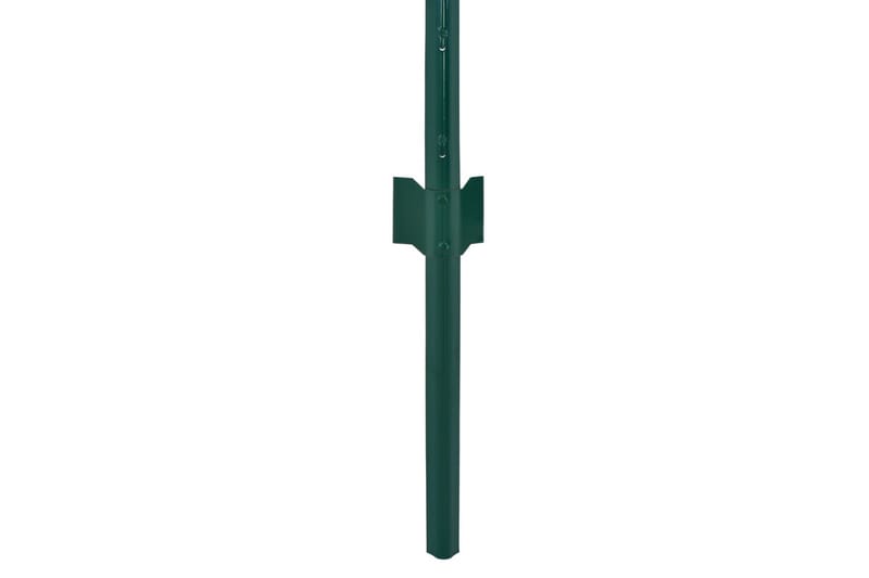 trådhegn med stolper 25 x 0,5 cm stål grøn - Grøn - Hus & renovering - Indsynsbeskyttelse & indhegning - Hegn