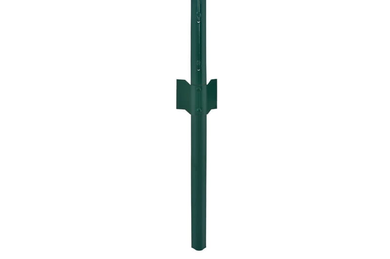 trådhegn med stolper 25 x 0,5 cm stål grøn - Grøn - Hus & renovering - Indsynsbeskyttelse & indhegning - Hegn