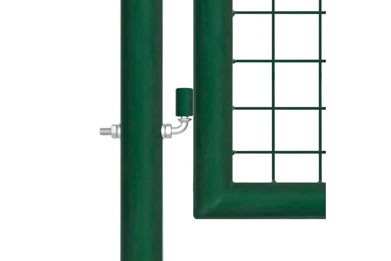 havelåge i trådnet 400 x 125 cm stål grøn - Grøn - Smedejernslåge & jernlåge - Låge udendørs