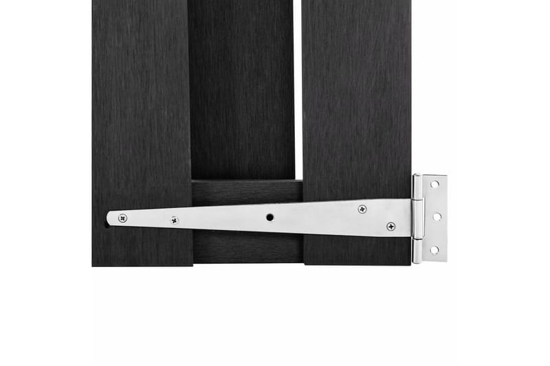 havelåge 100 x 60 cm WPC grå - Grå - Hus & renovering - Indsynsbeskyttelse & indhegning - Låge