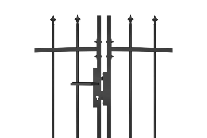 Hegnslåge Med Spydtop 5x2 M Sort - Hus & renovering - Indsynsbeskyttelse & indhegning - Låge