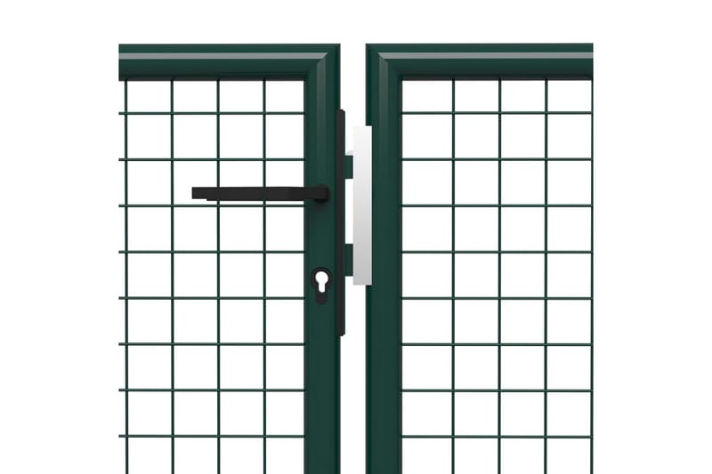 havelåge 400 x 100 cm stål grøn - Grøn - Hus & renovering - Indsynsbeskyttelse & indhegning - Låge