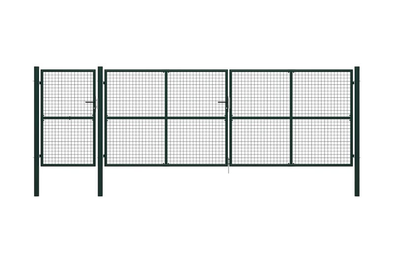 havelåge 500 x 150 cm stål grøn - Grøn - Hus & renovering - Indsynsbeskyttelse & indhegning - Låge