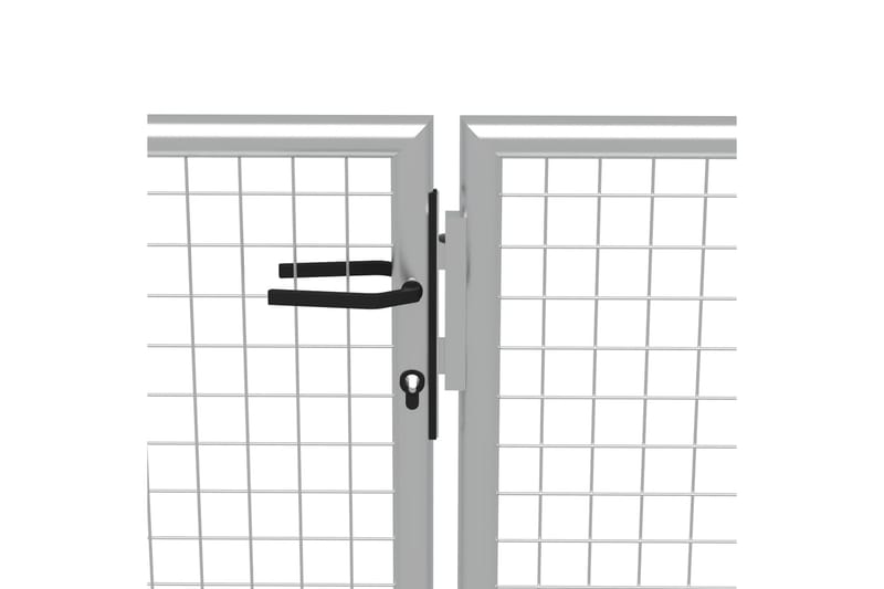 havelåge galvaniseret stål 415 x 250 cm sølvfarvet - Sølv - Hus & renovering - Indsynsbeskyttelse & indhegning - Låge