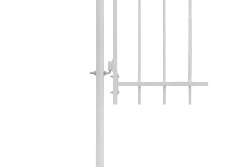 havelåge stål 1 x 1,75 m hvid - Hvid - Smedejernslåge & jernlåge - Låge udendørs