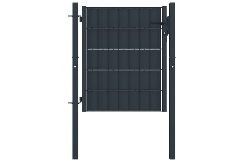 hegnslåge 100 x 101 cm stål antracitgrå - Grå - Smedejernslåge & jernlåge - Låge udendørs