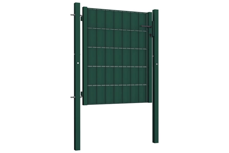 hegnslåge 100 x 101 cm stål grøn - Grøn - Smedejernslåge & jernlåge - Låge udendørs