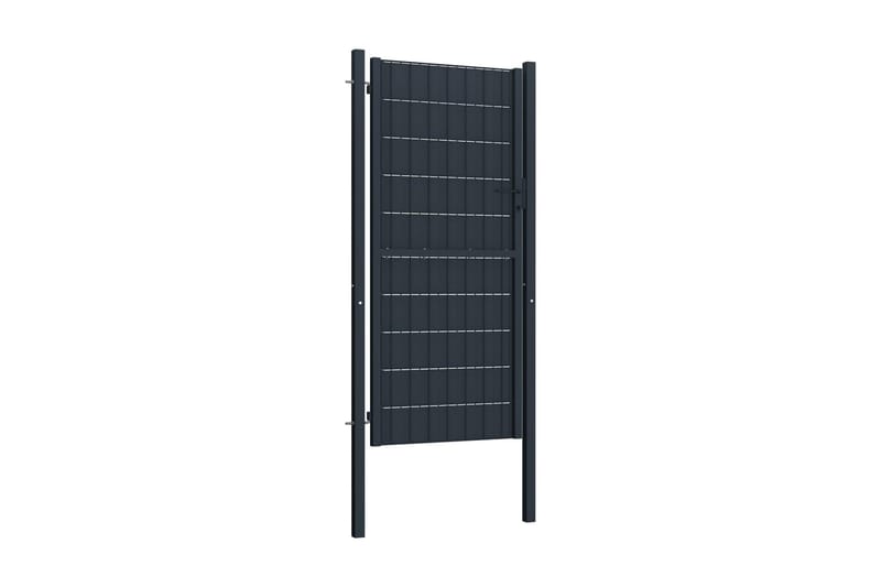 hegnslåge 100 x 124 cm stål antracitgrå - Grå - Hus & renovering - Indsynsbeskyttelse & indhegning - Låge