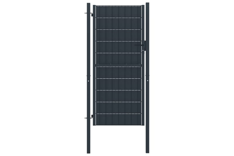 hegnslåge 100 x 124 cm stål antracitgrå - Grå - Hus & renovering - Indsynsbeskyttelse & indhegning - Låge
