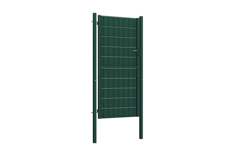 hegnslåge 100 x 124 cm stål grøn - Grøn - Smedejernslåge & jernlåge - Låge udendørs