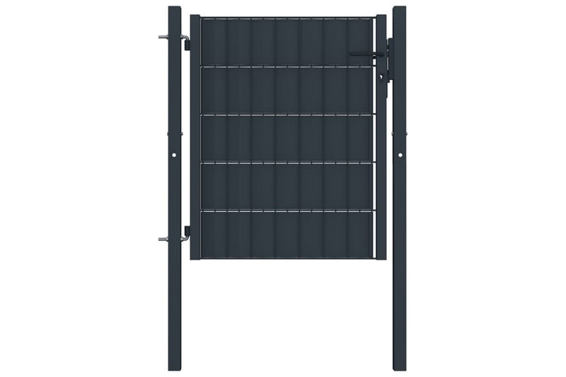 hegnslåge 100 x 81 cm stål antracitgrå - Grå - Hus & renovering - Indsynsbeskyttelse & indhegning - Låge