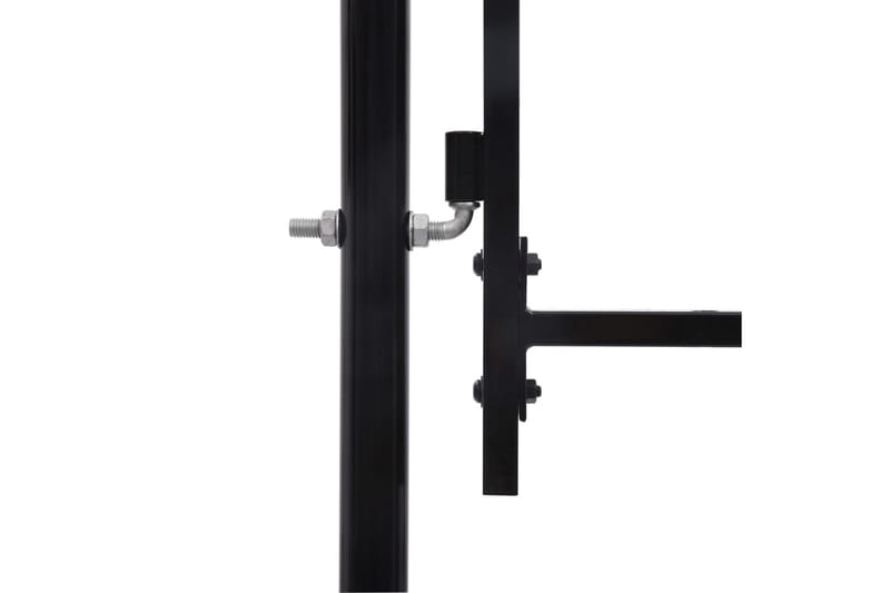 hegnslåge med buet top stål 1 x 1 m sort - Sort - Hus & renovering - Indsynsbeskyttelse & indhegning - Låge