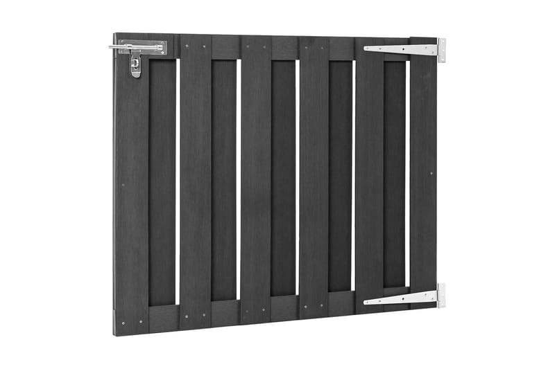 havelåge 100 x 80 cm WPC grå - Grå - Hus & renovering - Indsynsbeskyttelse & indhegning - Låge