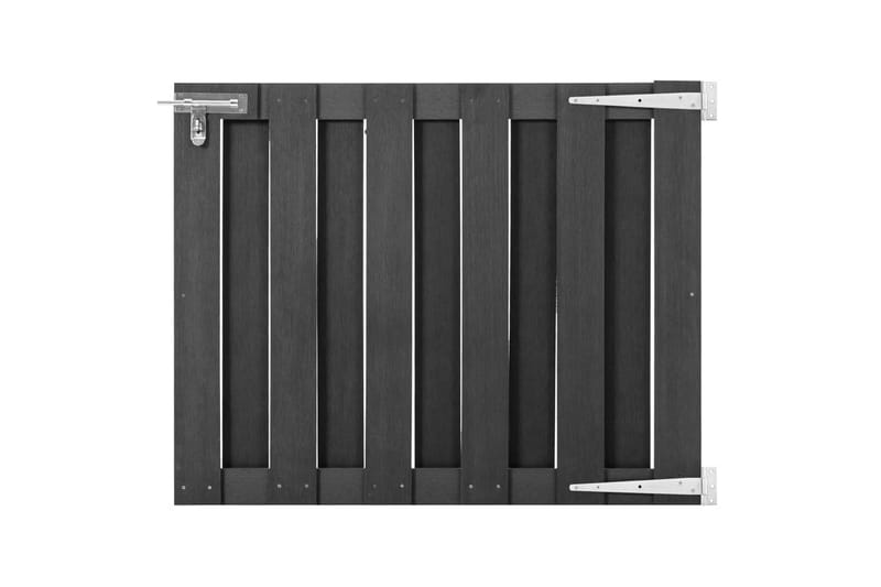 havelåge 100 x 80 cm WPC grå - Grå - Hus & renovering - Indsynsbeskyttelse & indhegning - Låge