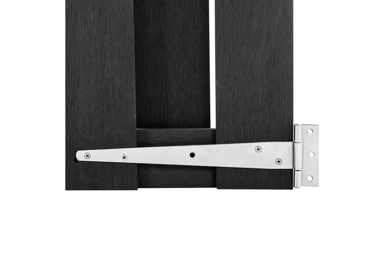 havelåge 100 x 80 cm WPC grå - Grå - Hus & renovering - Indsynsbeskyttelse & indhegning - Låge