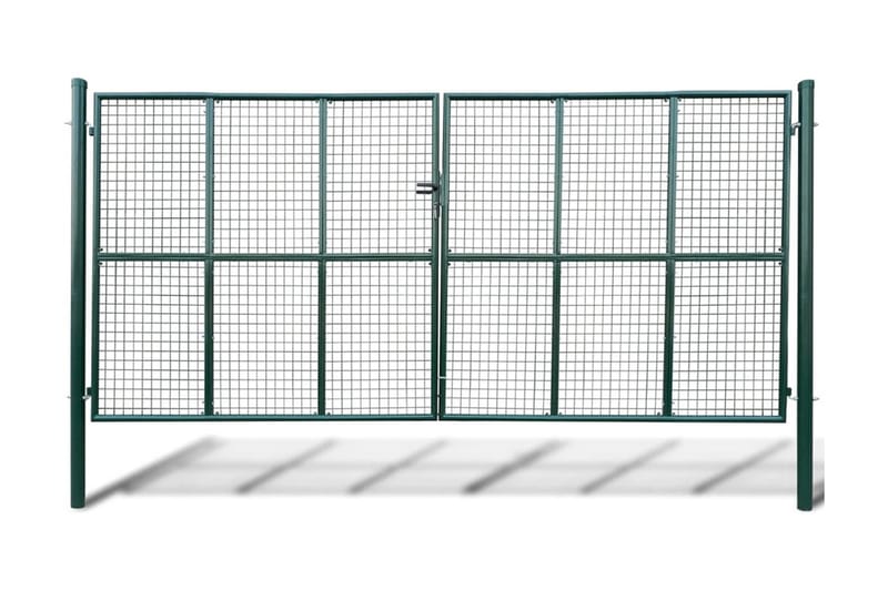 Havelåge med trådnet 415 x 225 cm/400 x 175 cm - Grøn - Trælåge - Låge udendørs