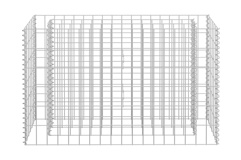 gabion-højbed 90x30x60 cm galvaniseret stål - Sølv - Hus & renovering - Indsynsbeskyttelse & indhegning - Mur
