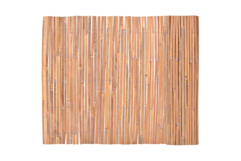 bambushegn 100 x 400 cm - Brun - Træstakit