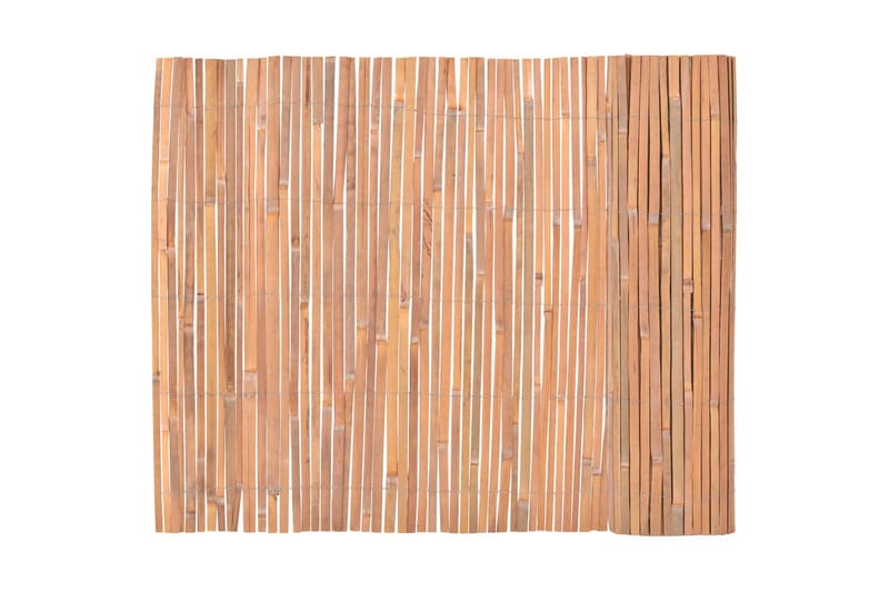 bambushegn 100x600 cm - Brun - Træstakit