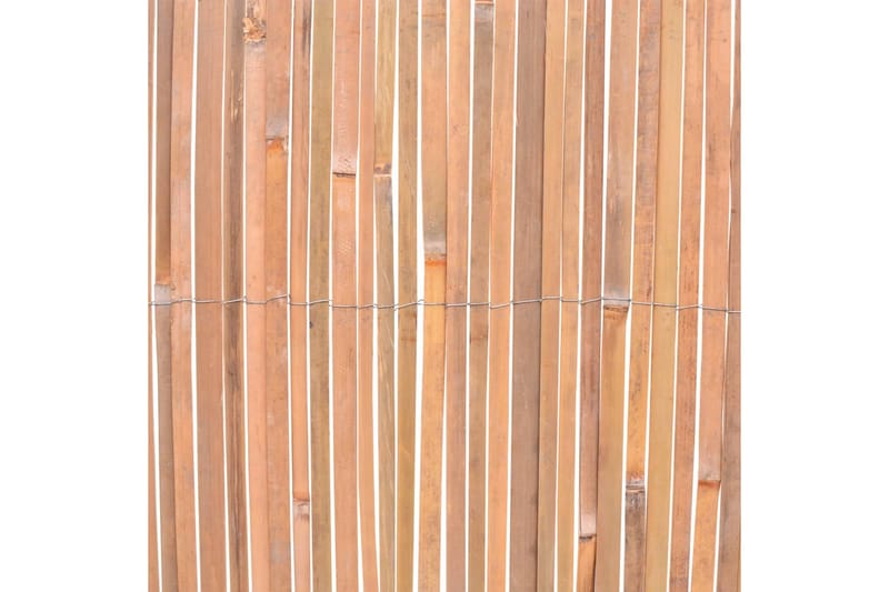 bambushegn 100x600 cm - Brun - Træstakit