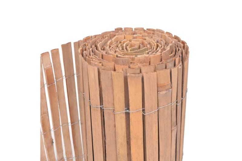 bambushegn 2 stk. 100x400 cm - Brun - Træstakit