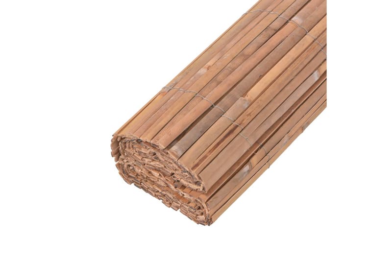 bambushegn 2 stk. 100x400 cm - Brun - Træstakit