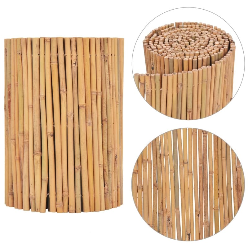 bambushegn 500 x 30 cm - Brun - Træstakit