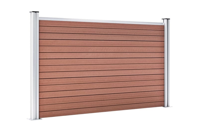 Havehegn 180 X 105 cm Wpc Brun - Brun - Hus & renovering - Indsynsbeskyttelse & indhegning - Stakit