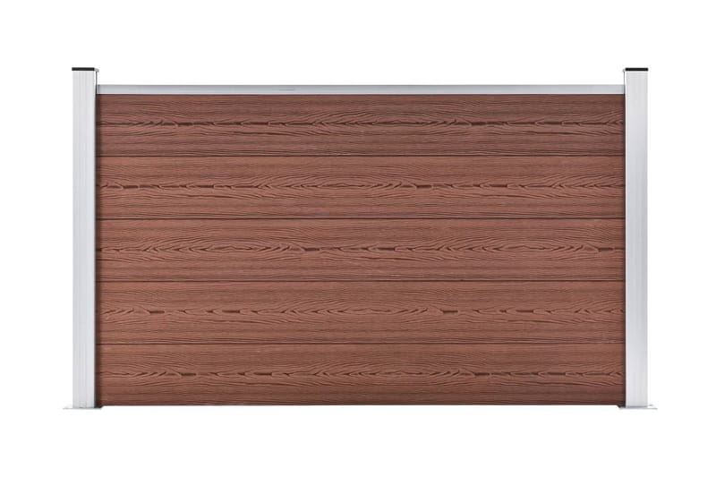 Havehegn 180 X 105 cm Wpc Brun - Brun - Hus & renovering - Indsynsbeskyttelse & indhegning - Stakit
