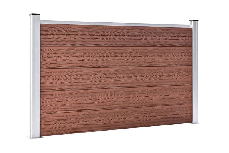 Havehegn 180 X 105 cm Wpc Brun - Brun - Hus & renovering - Indsynsbeskyttelse & indhegning - Stakit