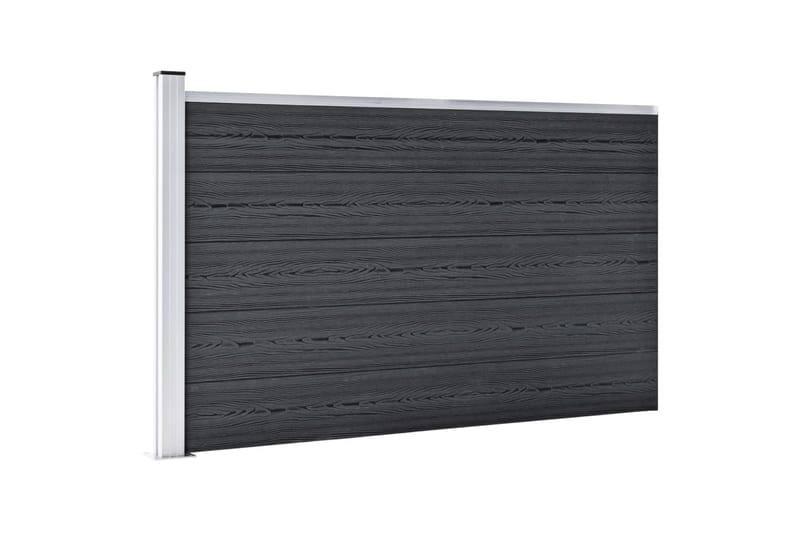 havehegn 180 x 105 cm WPC grå - Grå - Hus & renovering - Indsynsbeskyttelse & indhegning - Stakit