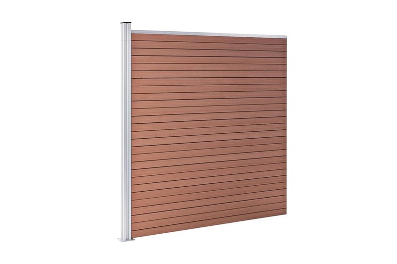 Havehegn 180 X 186 cm Wpc Brun - Brun - Hus & renovering - Indsynsbeskyttelse & indhegning - Stakit