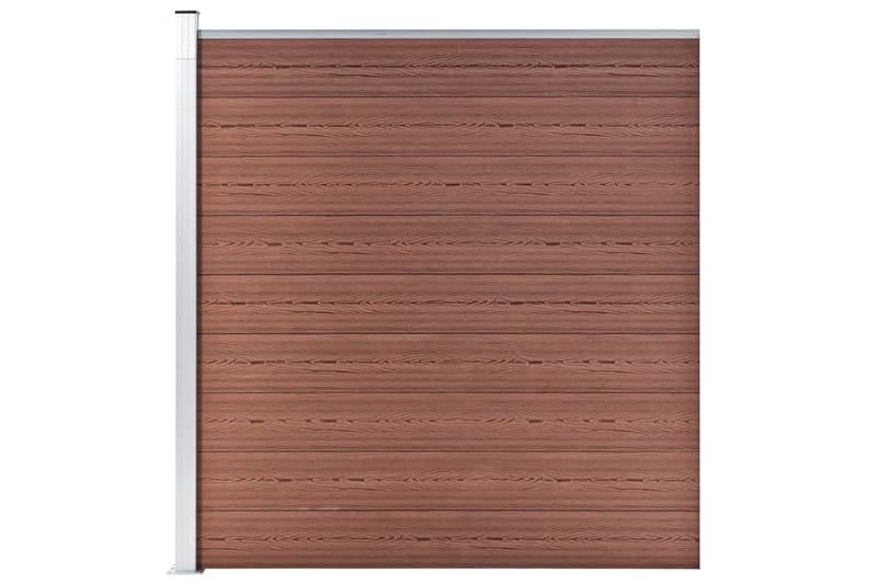 Havehegn 180 X 186 cm Wpc Brun - Brun - Hus & renovering - Indsynsbeskyttelse & indhegning - Stakit