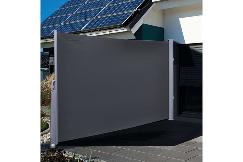 HI privatlivsskærm 3 x 1,6 m sort polyester - Sort - Plastikstakit