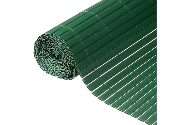 Nature haveskærm dobbeltsidet 1 x 3 m PVC grøn - Grøn - Plastikstakit