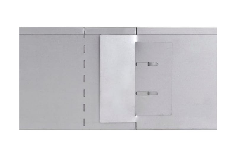 Fleksibel bedkant 5 stk. galvaniseret stål 100 x 15 cm - Sølv - Smedejernshegn & jernstakit