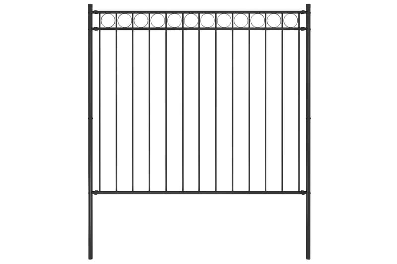 Havehegn 1,7x1,5 cm Stål Sort - Hus & renovering - Indsynsbeskyttelse & indhegning - Stakit