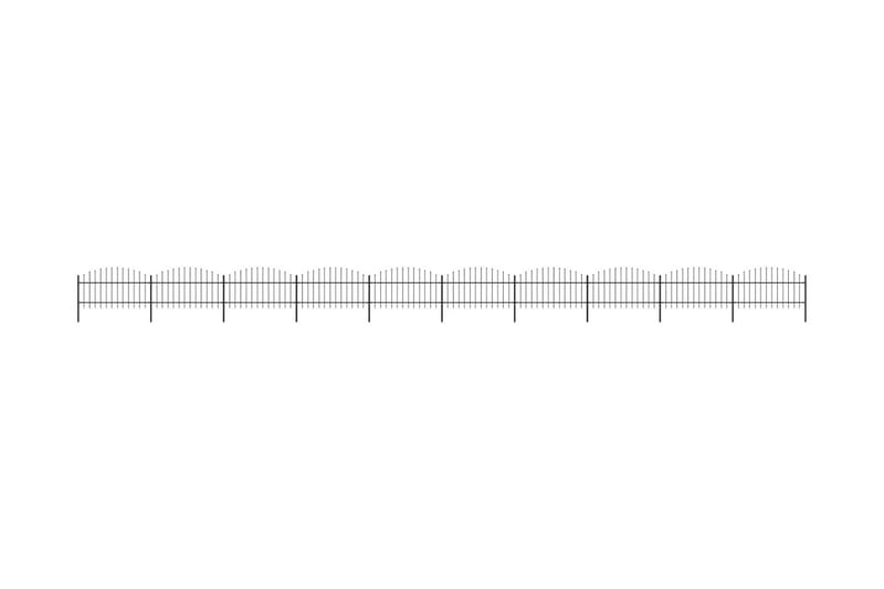 Havehegn Med Spydtop (1-1,25)x17 M Sort Stål - Hus & renovering - Indsynsbeskyttelse & indhegning - Stakit