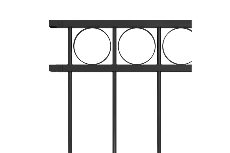 Hegnspanel 1,7x1,2 M Stål Sort - Smedejernshegn & jernstakit